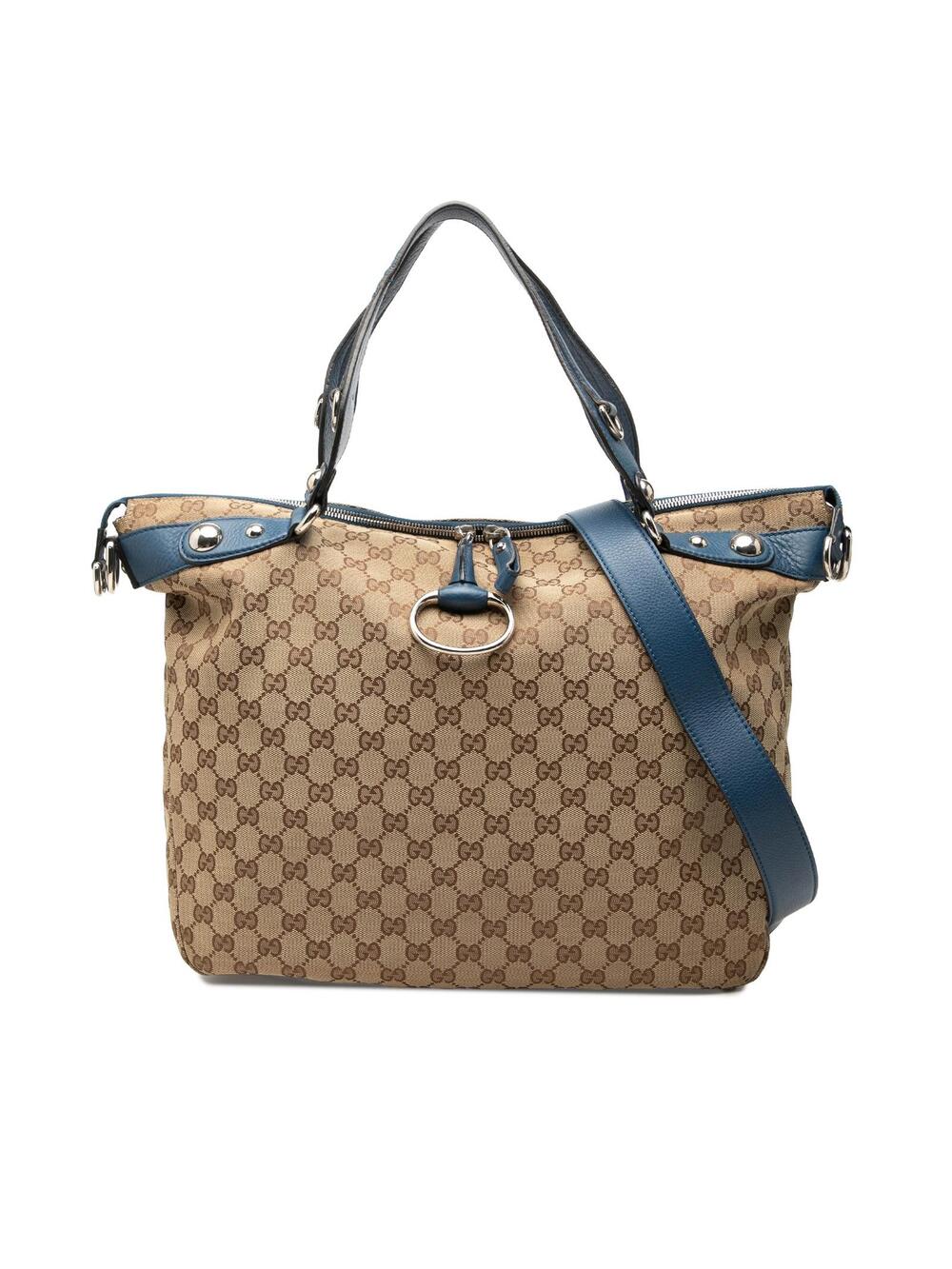 Gucci Gg Canvas Icon Bit Satchel Pre- #343444G71B